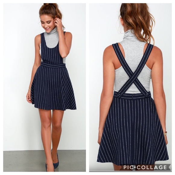 Lulus Dresses & Skirts - Lulu’s denim pinafore dress